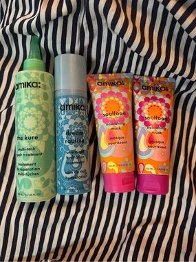 amika full size Hair Care Lot:  the kure, dream routine, and soulfood x2